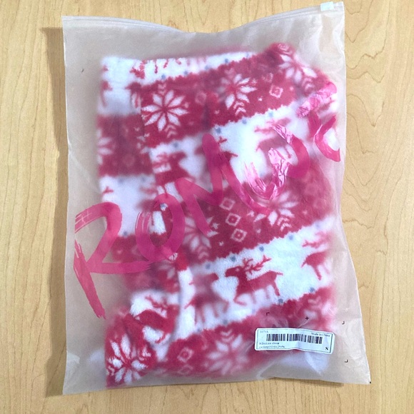 ROMWE 🎁 Plush Sherpa Fair Isle Lounge Shorts - Picture 11 of 16